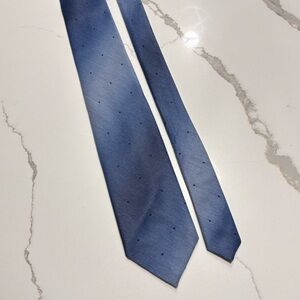 Wembley Blue Silk Dot Skinny Men's Business Formal Classic Tie